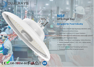 Dualrays NSF Food Industry UFO High Bay IP69 IK10 Bersertifikat Aman Untuk Pabrik Makanan