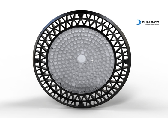 240W UFO High Bay Light Bell 140LPW DALI PIR Peredupan Meanwell LUXEON PC Toughen Glass