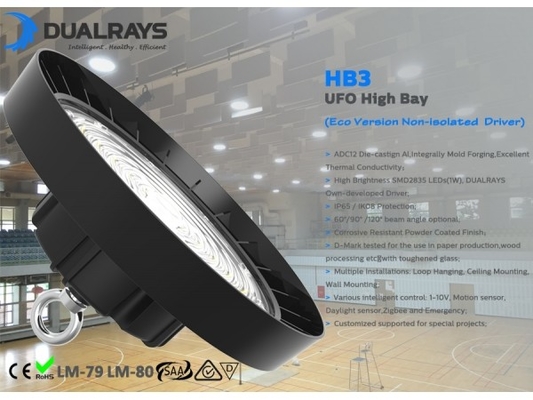 Built In Driver Instalasi Mudah UFO High Bay Light IP65 IK08 Grosir
