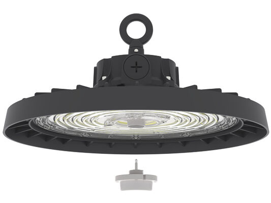HB3H DIP Switchable Power dan 3CCT UFO LED High Bay Light 100W 150LPW dengan fungsi darurat opsional