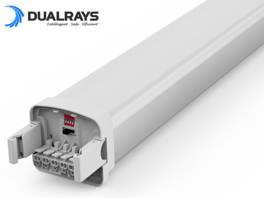 Lampu Tahan Lembap LED DUALRAYS D5 dengan Daya/3CCT yang Dapat Dipilih dengan Sakelar DIP dan tembus kabel