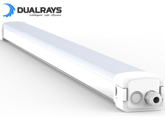 Lampu tahan kelembaban LED dengan daya switchable DIP dan CCT untuk kontrol pencahayaan yang fleksibel di garasi parkir dan lingkungan