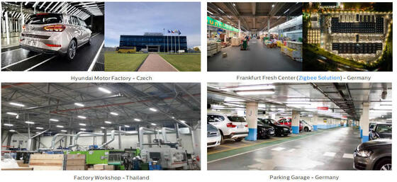 Tahan air 20w 30w 40w 50w 150lpw LED Tri Bukti Uap Lampu Panel