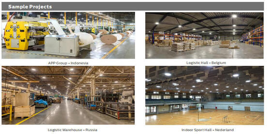 IP65 140LPW 80Ra Aluminium LED Linear Light Disipasi Panas SMD3030