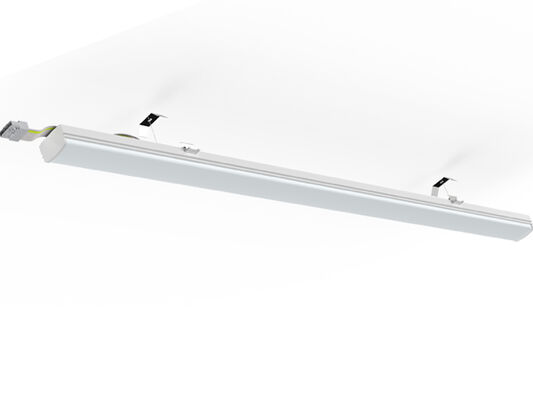 Click-fast 75W DIP Switchable Universal LED Linear Retrofit Light Module dengan 160LPW untuk menggantikan perlengkapan lampu neon T5/T8 yang ada pada sistem rel