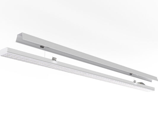 Click-fast 75W DIP Switchable Universal LED Linear Retrofit Light Module dengan 160LPW untuk menggantikan perlengkapan lampu neon T5/T8 yang ada pada sistem rel