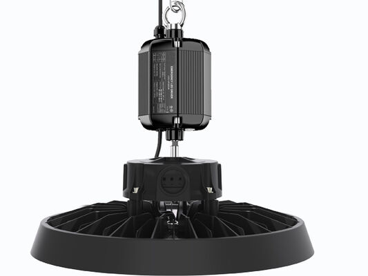 ENEC 190lm/W Penerangan DUALRAYS Dapat Diredupkan HB5 UFO Lampu Teluk Tinggi 100W 150W 200W IP65 IK08 UGR19 Sensor Zhaga Pencahayaan Gudang Industri