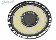 Dualrays UFO Led High Bay Light 200W Aluminium dengan sensor gerak Untuk Kawasan Industri