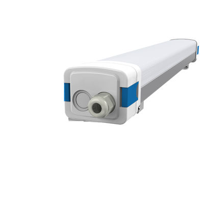 DIP Switchable D5 LED Tri Proof Light 40W Tri Color 5ft White PC Cover