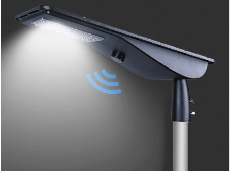 40W Outdoor LED Solar Street Lights Die Casting Terintegrasi Al IP65 IK08 120LPW