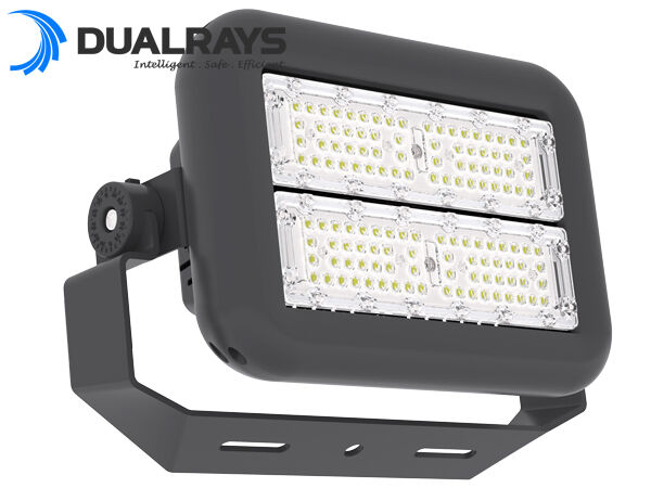 Lampu Banjir LED Laut 100W dengan Braket dan Perangkat Keras Staintess Steel 316 untuk Ketahanan Korroston Maksimum dengan optik profesional