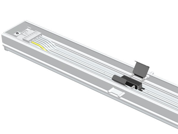 Click-fast 75W DIP Switchable RM5 Universal LED Linear Retrofit Light Module Mengalihkan sistem trunking T5/T8 Anda yang sudah ada tanpa alat dalam waktu 40 detik ke LED