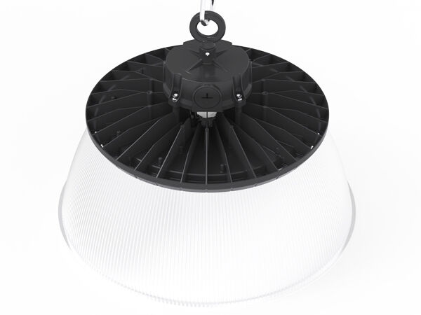 DUALRAYS 100W HB2 DIP Switchable Power dan 3CCT UFO LED Highbay Light 170LPW Diterapkan untuk Gudang dan ruang logistik