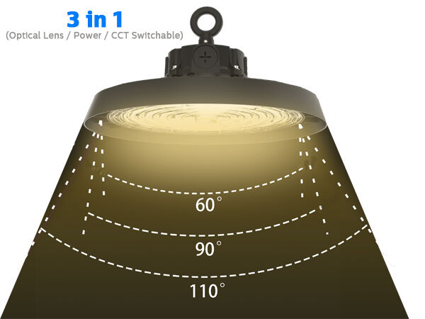 150W HB3 Eco Built-in Driver Versi Ramping Lampu LED UFO dengan Peredupan KNX 1-10V