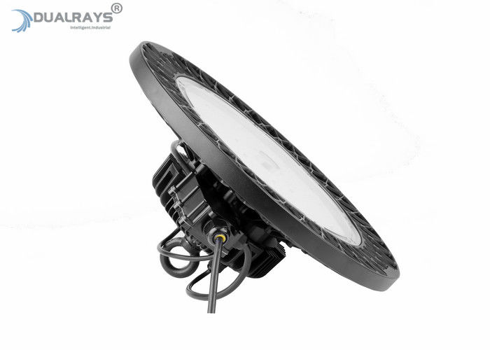 Dualrays 150W UFO LED High Bay Light Fixtures HB5 Workshop  LUMILEDS IP66 Tahan Air 95% Efisiensi