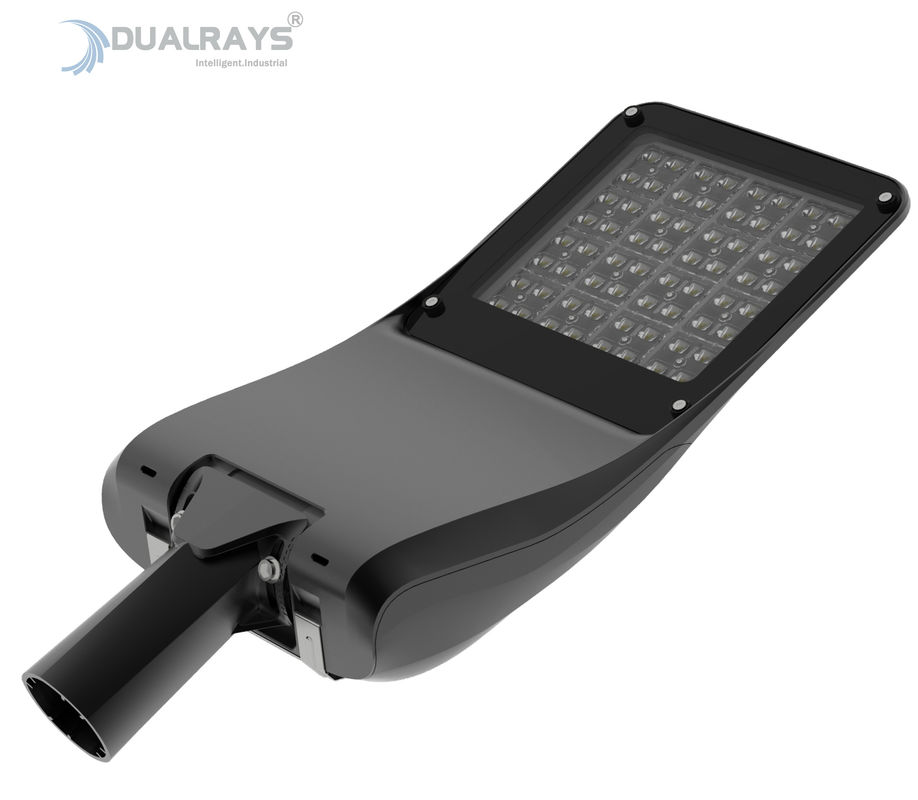 180W IP66 LED Lampu Jalan Luar Ruangan IK10 10KV / 20KV SPD Sensor Cahaya Disesuaikan