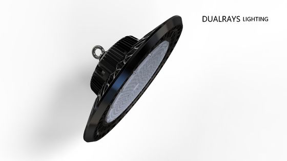 50000 Jam Hidup 100W 140LPW Industri UFO High Bay Led Lighting Bell Hitam Putih