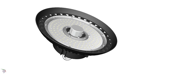 Low Light Decay UFO LED High Bay Light 150W 140LPW Built In Driver Hook Chain Tersedia