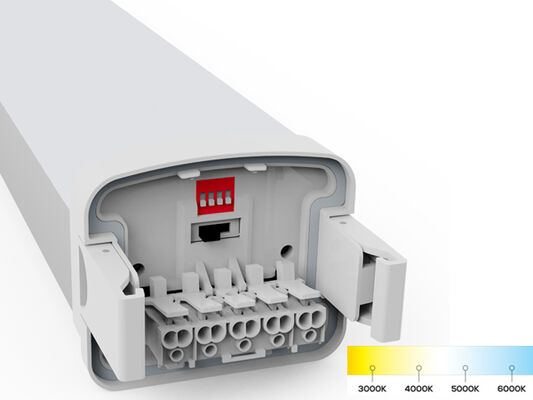 Tahan air LED Tri bukti uap lampu led IK10 Suspension Ceiling Mounted Mount install