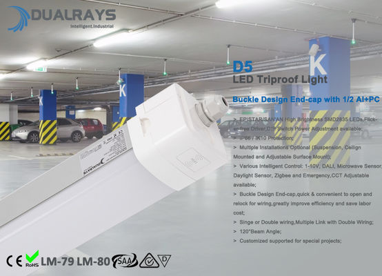 Beberapa Dapat Dihubungkan dengan Lampu triproof LED Kabel Ganda dengan Retrofit LED Darurat 5W atau 10W pada 3 Jam